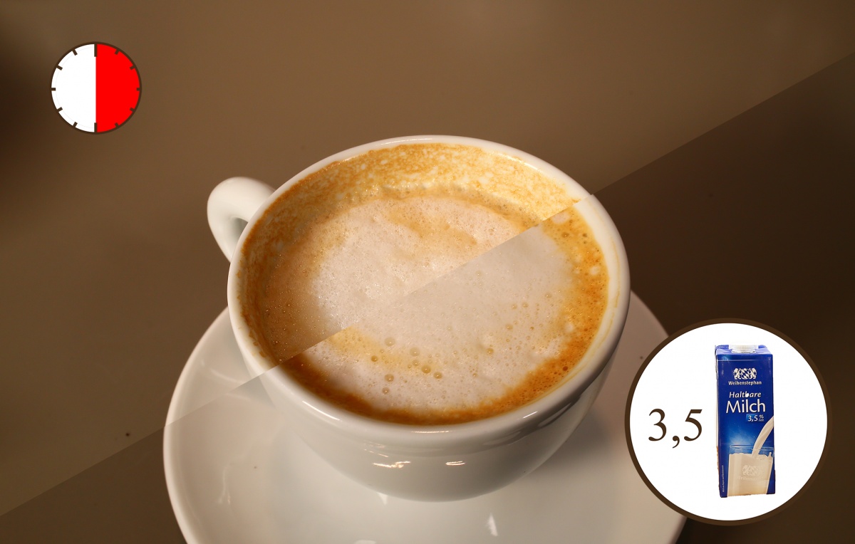 Cappuccino mit H-Milch von Weihenstephan, 3,5% Fett