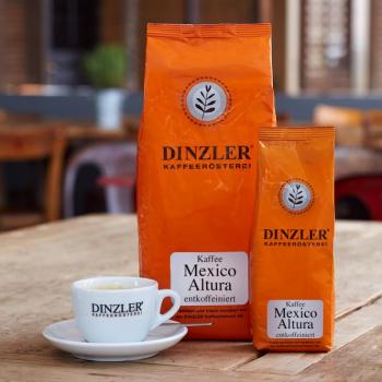 Dinzler Kaffee Kaffee Mexico Altura entkoffeiniert Dinzler Kaffee Kaffee Mexico Altura entkoffeiniert