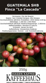 Hagenkaffee Guatemala SHB Finca `La Cascada`